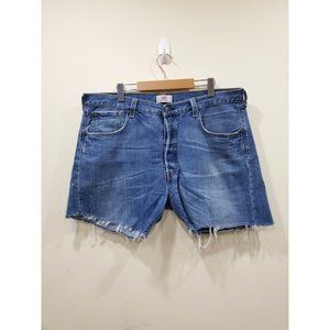 Levi's (Authentic) | Blue 501/Mom Shorts | 38 XL